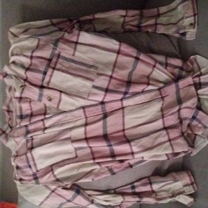 Women's pink flannel size L